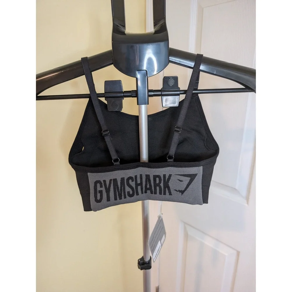 Gymshark Flex‎ Strappy Sports Seamless DRY Logo Adjustable Padded NWT - Size XS